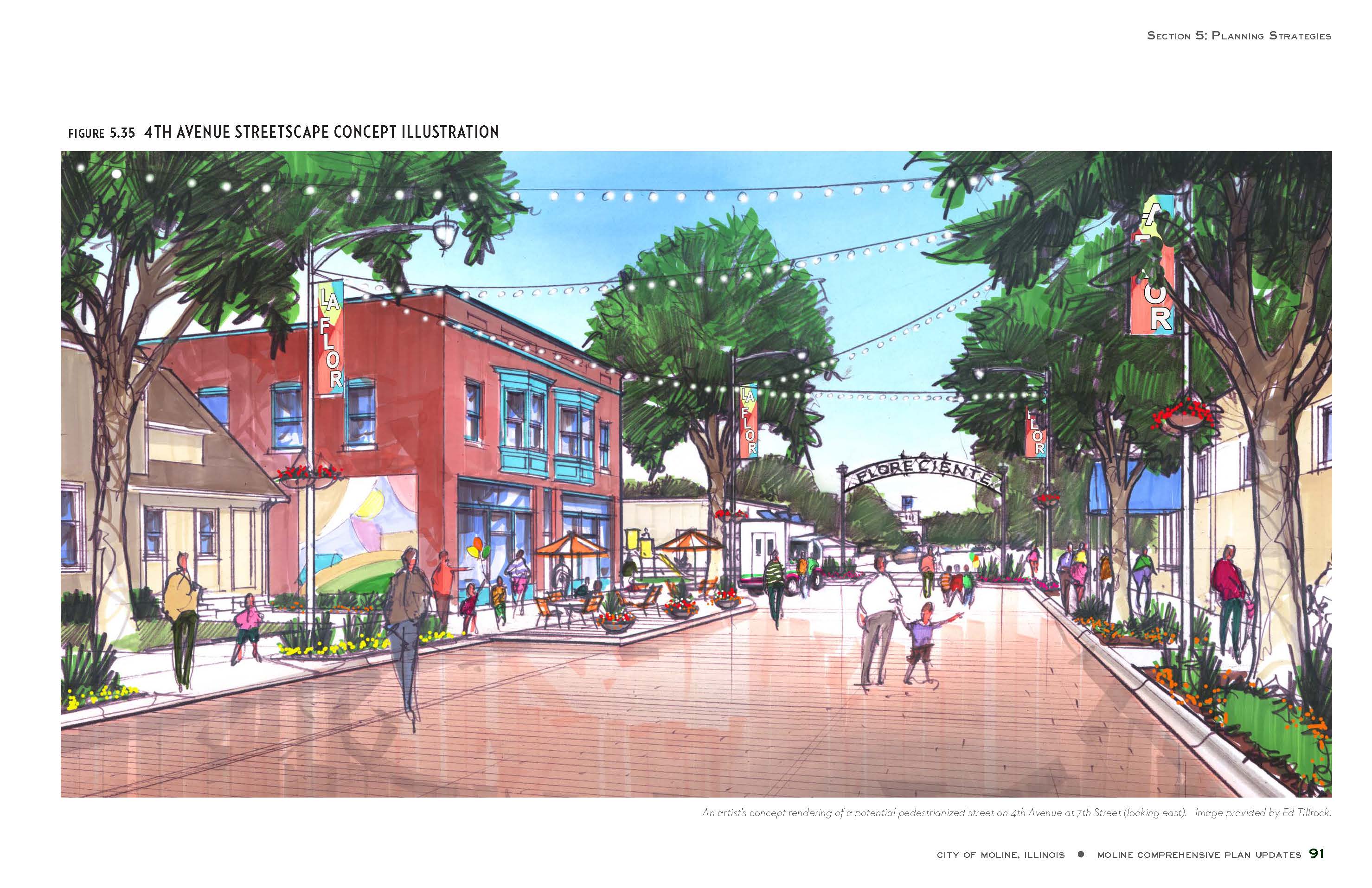 Streetscape Concept Illustration from Moline Downtown Neighborhoods Plan_ADOPTED PLAN_4-22-2014-3